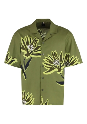 BOSS Lars floral-print short-sleeve shirt - Green