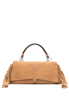 LORISTELLA Kendall fringed tote bag - Neutrals