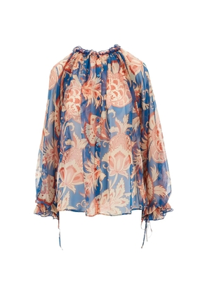 ETRO floral top - Blue