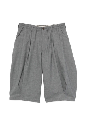 KHOKI pleated tailored shorts - Grey