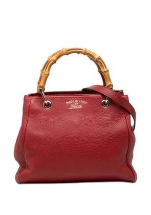 Gucci Pre-Owned 2000-2015 Small Calfskin Bamboo Shopper satchel - Red
