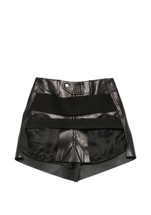 Rick Owens Temple panel mini skirt - Black