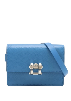 Prada Pre-Owned 2000-2025 Mini Saffiano Screw Lock crossbody bag - Blue