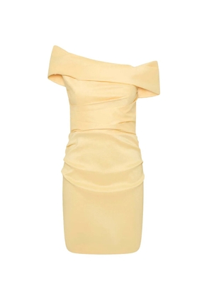 Rebecca Vallance Mandy off-shoulder mini dress - Yellow