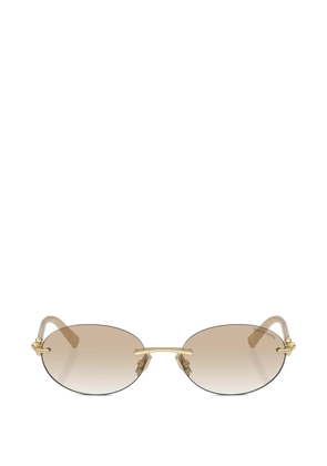 Tiffany & Co. oval-frame sunglasses - Gold