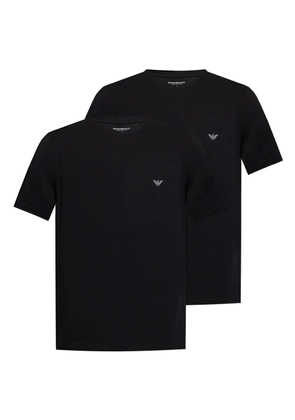 Emporio Armani logo-print T-shirt (set of two) - Black