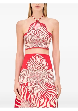 Alexis Gala beaded top - Red