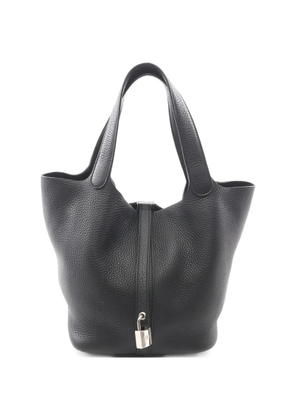 Hermès Pre-Owned 2021 MM Picotin Lock leather tote bag - Black