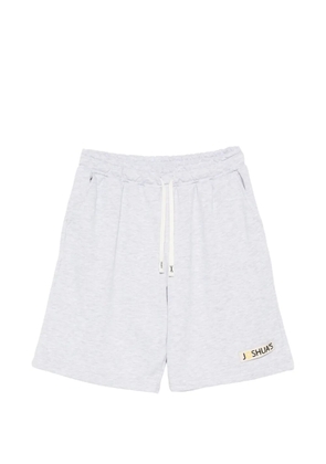 Joshua Sanders logo-tag drawstring track shorts - Grey