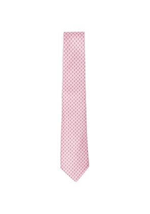 Canali geometric-pattern tie - Pink
