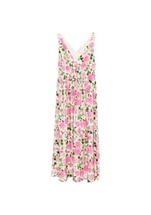 LIU JO floral V-neck maxi dress - Neutrals