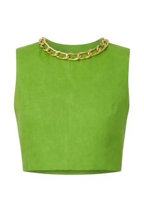 Elisabetta Franchi jewel-chain sleeveless top - Green
