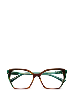 Etnia Barcelona Braganza geometric frame glasses - Brown