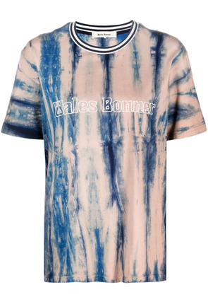 Wales Bonner tie-dye logo-embroidered T-shirt - Neutrals