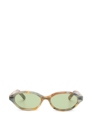 Retrosuperfuture patterned oval-frame sunglasses - Neutrals