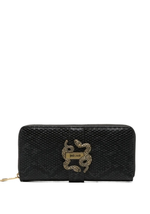 Just Cavalli reptile-effect wallet - Black