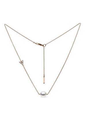 AUTORE MODA Saskia rose gold-vermeil pearl necklace - Pink