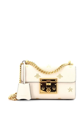 Gucci Pre-Owned Padlock Printed Leather Small shoulder bag - Neutrals