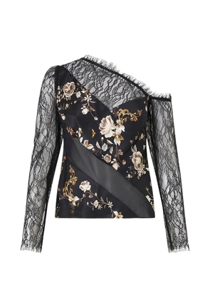 Camilla Flamenco Folklore top - Black