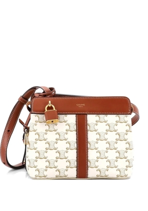Celine Pre-Owned Teen Cabas De France Bag Triomphe Coated Canvas Small crossbody bag - Brown