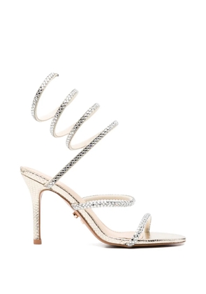 TWENTY FOURHAITCH Zeja embellished spiral-bound sandals - Gold