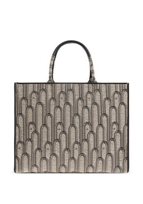 Furla large Opportunity patterned tote bag - Neutrals