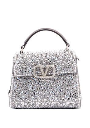 Valentino Garavani Pre-Owned VSling Top Handle Bag Crystal Embellished Leather Mini shoulder bag - Multicolour