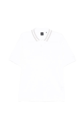 BOSS cotton polo shirt - White