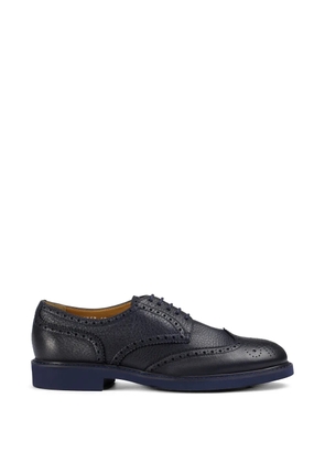 Doucal's lace-up leather derby shoes - Blue