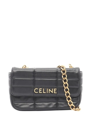 Celine Pre-Owned 2010-2026 Matelasse Goatskin Monochrome Chain shoulder bag - Black