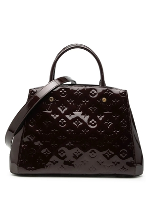 Louis Vuitton Pre-Owned 2017 Monogram Vernis Montaigne MM satchel - Purple