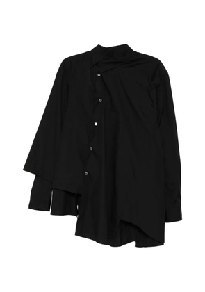 Comme des Garçons Homme Plus asymmetric button shirt - Black