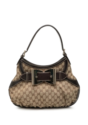 Gucci Pre-Owned 2000-2015 GG Canvas Dialux Queen hobo bag - Brown