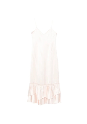 Jil Sander ruffled slip dress - Pink
