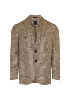 Zegna check jacket - Neutrals