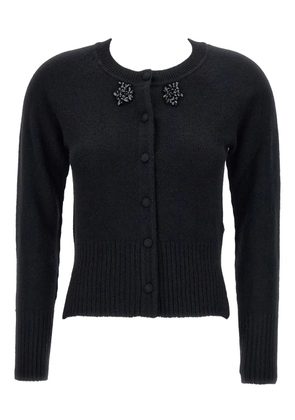 Simone Rocha beaded-embellished cashmere cardigan - Black