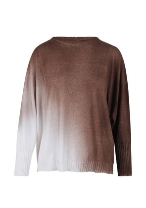 PLOUMANACH dip-dye sweater - Brown