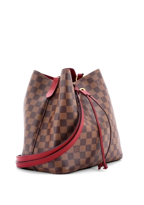 Louis Vuitton Pre-Owned NeoNoe Handbag Damier with Leather MM bucket bag - Brown