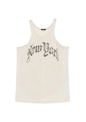 R13 New York printed tank top - Neutrals