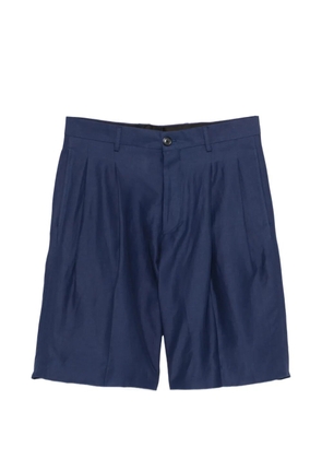 Laneus pleated shorts - Blue