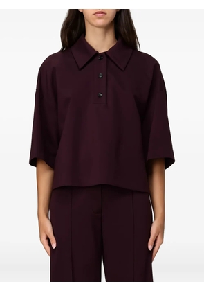 Liviana Conti buttoned collared polo shirt - Purple