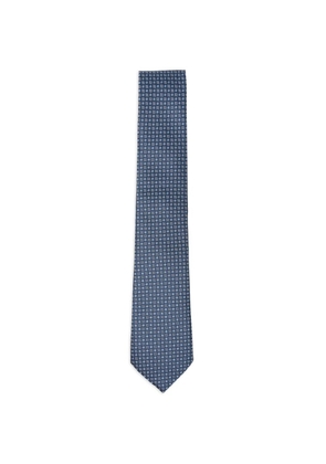 Canali patterned tie - Blue