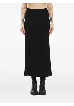 Yohji Yamamoto black midi skirt
