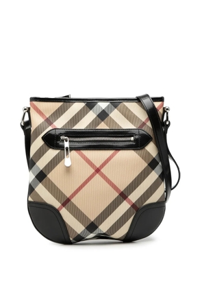 Burberry Pre-Owned 2000-2017 Supernova Check Coated Canvas Dryden crossbody bag - Brown