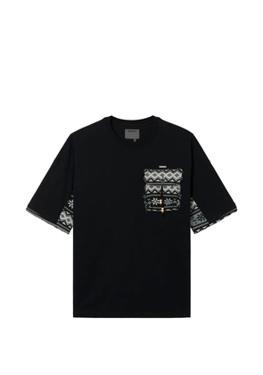 Musium Div. patterned pocket cotton T-shirt - Black