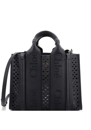 Chloé Pre-Owned Woody Convertible Leather Small tote bag - Blue