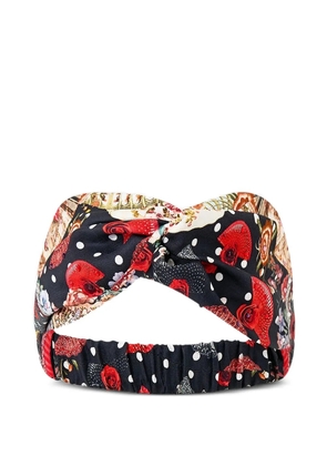 Camilla twisted patterned headband - Black