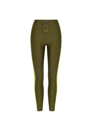 The Upside stripe-detail leggings - Green