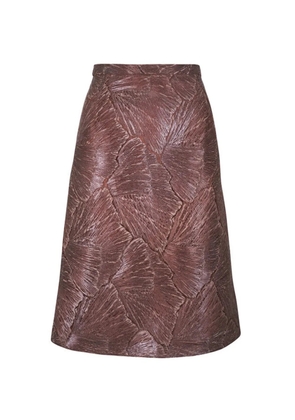 Akris lace skirt - Brown