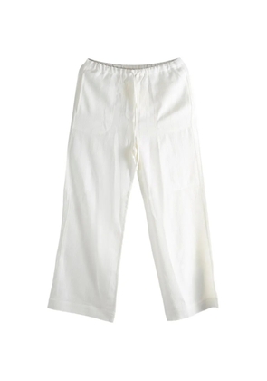 TOTEME drawstring-fastening trousers - White